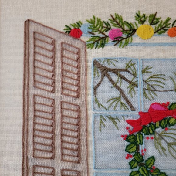 Twas the night before Christmas Red Framed Christmas Cross-stitched Wall… - Picture 15 of 16